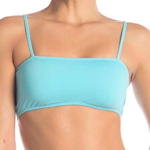 solid bandeau bikini top